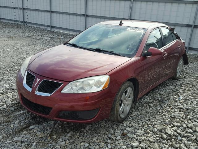 1G2ZA5EB5A4162541 - 2010 PONTIAC G6 MAROON photo 2