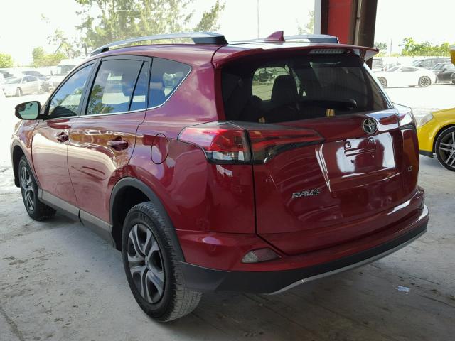 2T3ZFREV3HW340555 - 2017 TOYOTA RAV4 LE Qırmızı foto 3