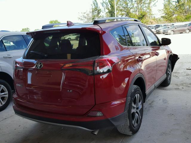 2T3ZFREV3HW340555 - 2017 TOYOTA RAV4 LE Qırmızı foto 4