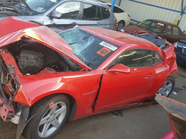 2G1FB1EV7A9212554 - 2010 CHEVROLET CAMARO LT ORANGE photo 9