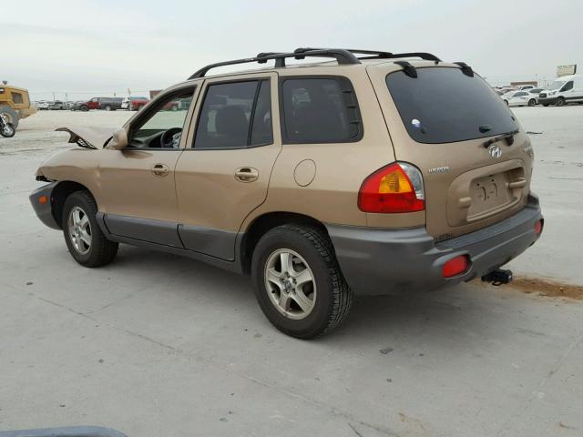 KM8SC13D54U678581 - 2004 HYUNDAI SANTA FE G GOLD photo 3