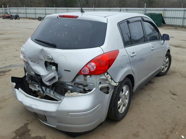 3N1BC1CP1CK290537 - 2012 NISSAN VERSA S SILVER photo 4