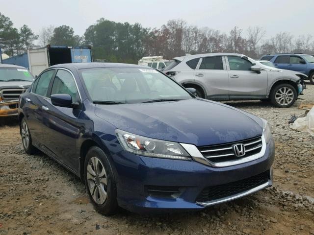 1HGCR2F31EA003105 - 2014 HONDA ACCORD LX BLUE photo 1