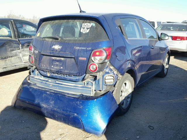 1G1JC6SB7D4162969 - 2013 CHEVROLET SONIC LT BLUE photo 4