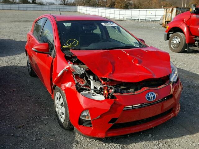 JTDKDTB31D1545212 - 2013 TOYOTA PRIUS C RED photo 1