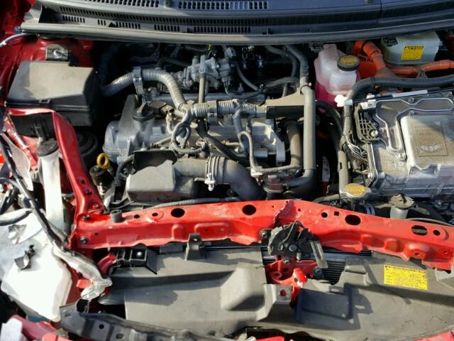 JTDKDTB31D1545212 - 2013 TOYOTA PRIUS C RED photo 7