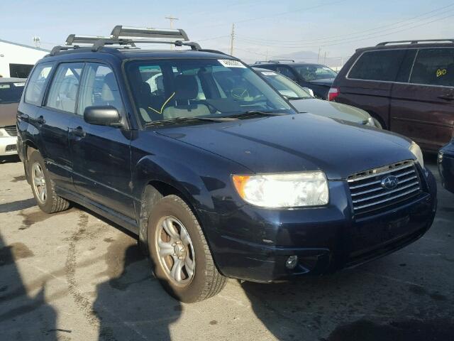 JF1SG636X6H757642 - 2006 SUBARU FORESTER 2 BLUE photo 1