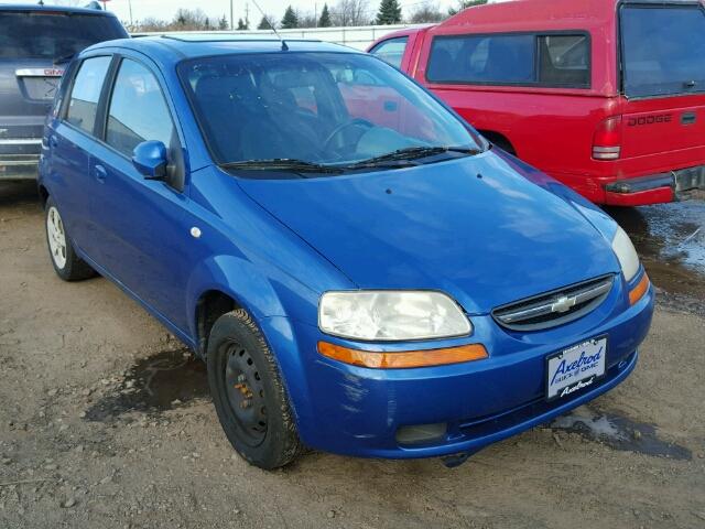 KL1TD62625B285549 - 2005 CHEVROLET AVEO BASE BLUE photo 1