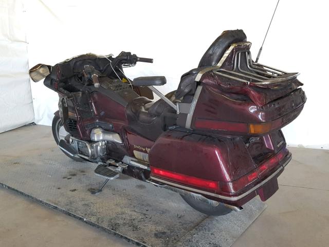 1HFSC2205KA107184 - 1989 HONDA GL1500 MAROON photo 3