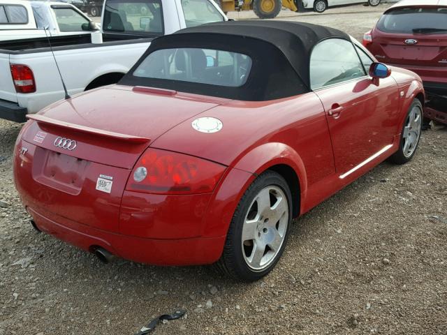 TRUUT28N511018385 - 2001 AUDI TT QUATTRO RED photo 4