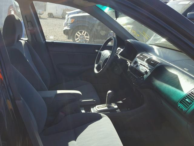2HGES26733H593340 - 2003 HONDA CIVIC EX BLACK photo 5