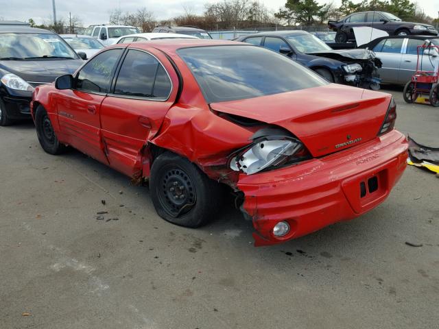 1G2NF52T9YM749249 - 2000 PONTIAC GRAND AM S RED photo 3