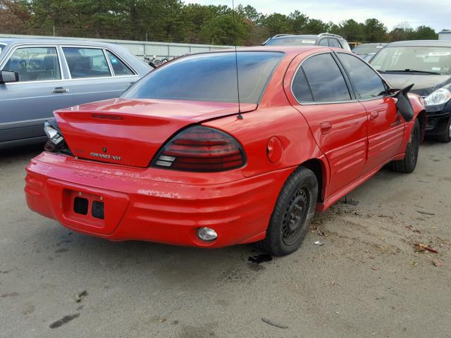 1G2NF52T9YM749249 - 2000 PONTIAC GRAND AM S RED photo 4