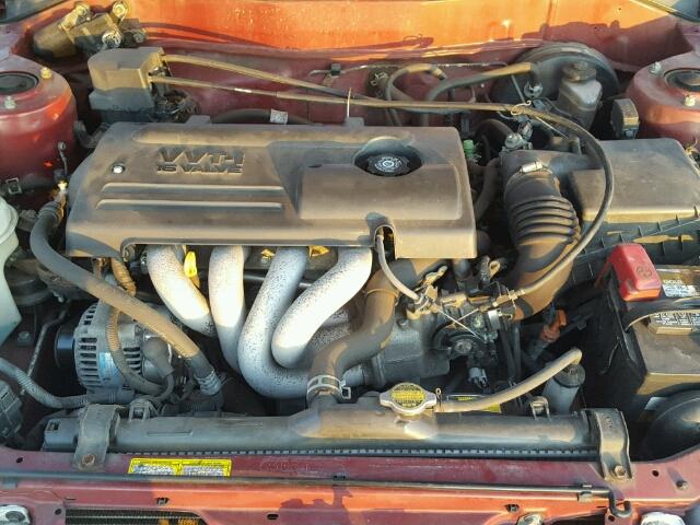 2T1BR12E11C391812 - 2001 TOYOTA COROLLA CE RED photo 7