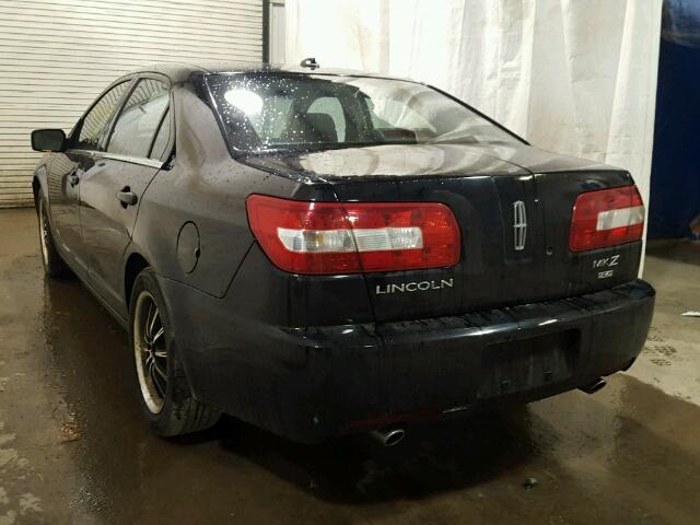 3LNHM28T77R666585 - 2007 LINCOLN MKZ Սև լուսանկար 3