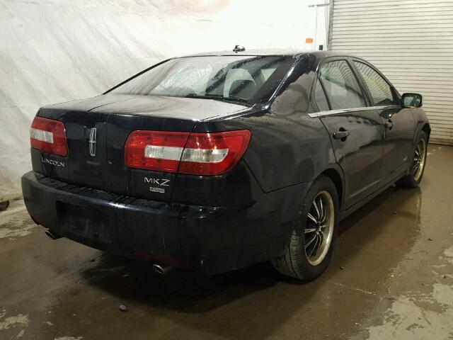 3LNHM28T77R666585 - 2007 LINCOLN MKZ BLACK photo 4