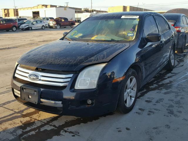 3FAHP07Z18R209588 - 2008 FORD FUSION SE BLUE photo 2