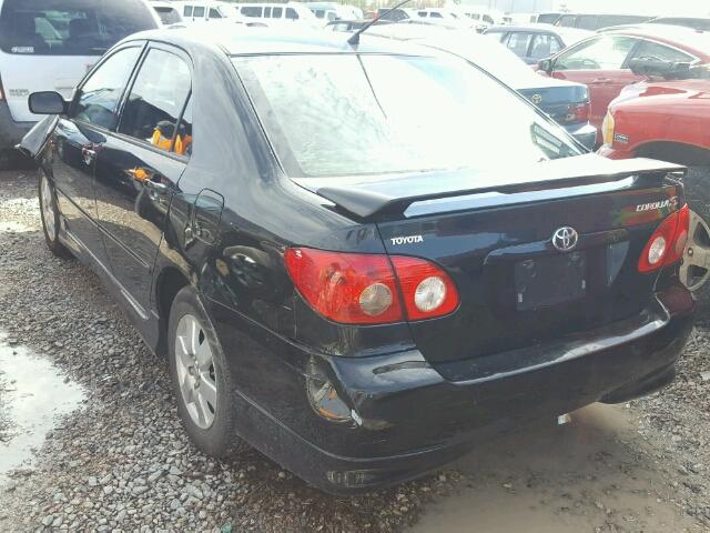 1NXBR32E88Z987164 - 2008 TOYOTA COROLLA CE BLACK photo 3