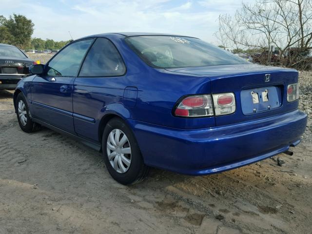 1HGEJ8246YL039575 - 2000 HONDA CIVIC EX BLUE photo 3