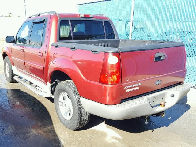 1FMZU67E92UA97545 - 2002 FORD EXPLORER S RED photo 3