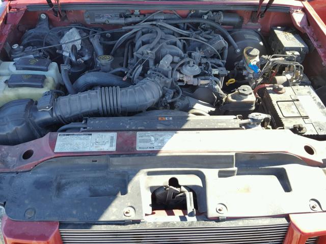 1FMZU67E92UA97545 - 2002 FORD EXPLORER S RED photo 7