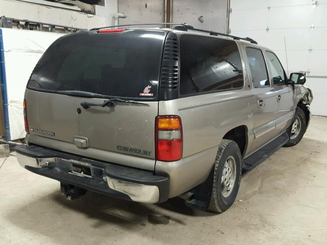 3GNFK16T3YG120448 - 2000 CHEVROLET SUBURBAN K TAN photo 4