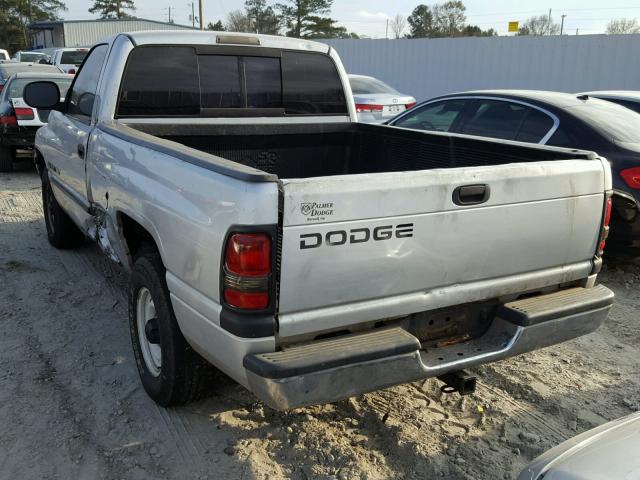 1B7HC16Y51S197511 - 2001 DODGE RAM 1500 SILVER photo 3