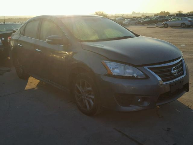 3N1AB7AP3FY349187 - 2015 NISSAN SENTRA S GRAY photo 1