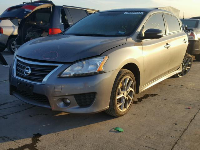 3N1AB7AP3FY349187 - 2015 NISSAN SENTRA S GRAY photo 2