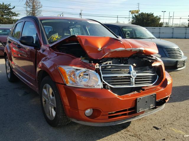 1B3HB48BX7D352775 - 2007 DODGE CALIBER SX ORANGE photo 1