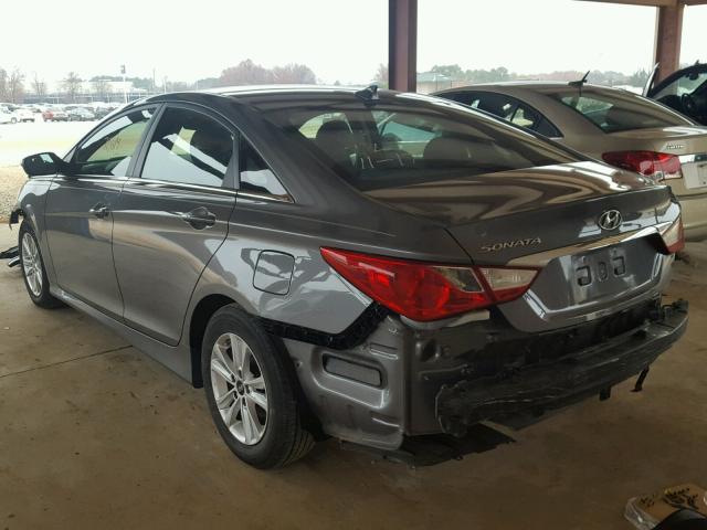 5NPEB4AC8EH875708 - 2014 HYUNDAI SONATA GLS GRAY photo 3