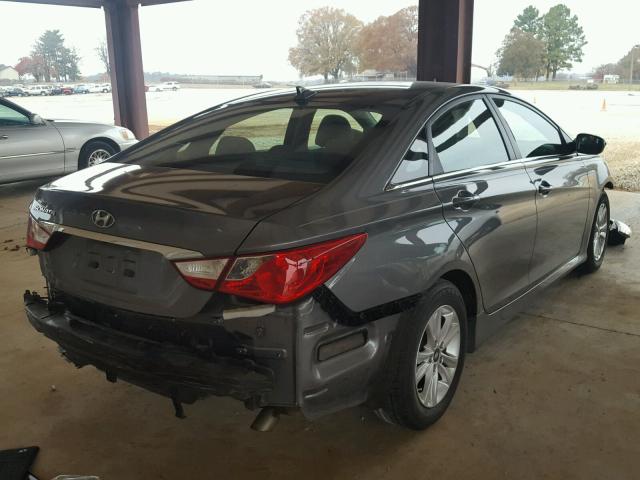 5NPEB4AC8EH875708 - 2014 HYUNDAI SONATA GLS GRAY photo 4