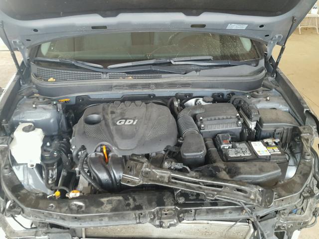 5NPEB4AC8EH875708 - 2014 HYUNDAI SONATA GLS GRAY photo 7