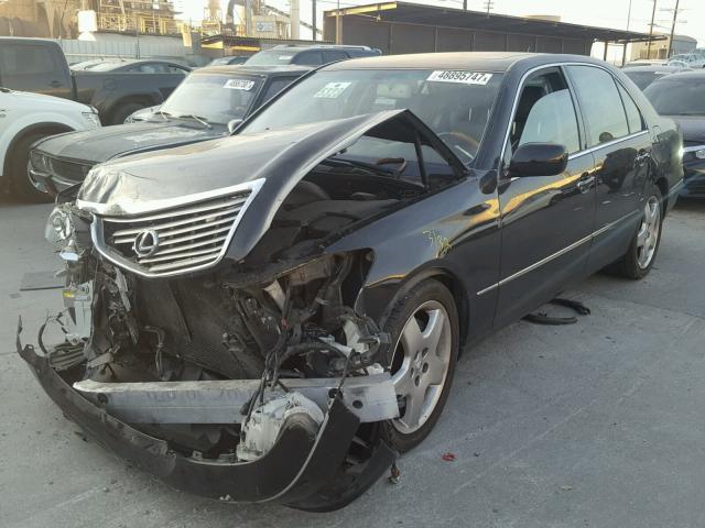 JTHBN36F855016382 - 2005 LEXUS LS 430 BLACK photo 2