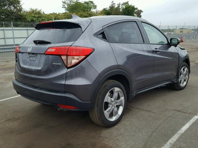 3CZRU6H76HM710197 - 2017 HONDA HR-V EXL CHARCOAL photo 4