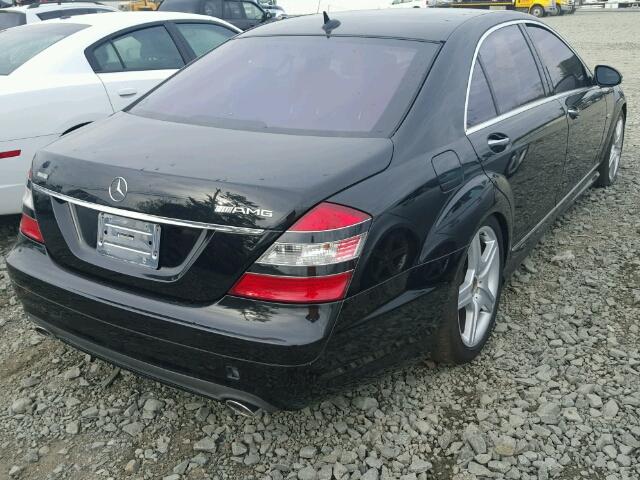 WDDNG71X67A103892 - 2007 MERCEDES-BENZ S 550 BLACK photo 4