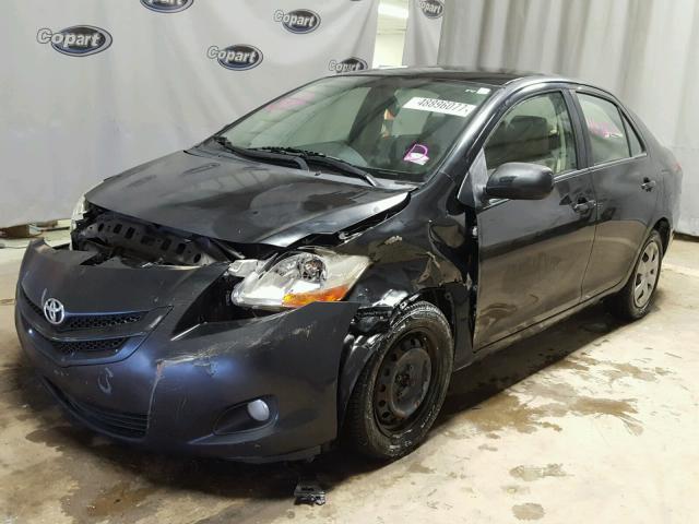 JTDBT923771174678 - 2007 TOYOTA YARIS BLACK photo 2