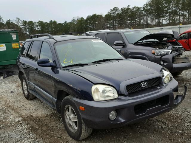 KM8SC13DX4U783388 - 2004 HYUNDAI SANTA FE G BLUE photo 1