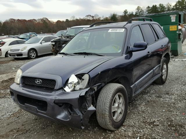 KM8SC13DX4U783388 - 2004 HYUNDAI SANTA FE G BLUE photo 2