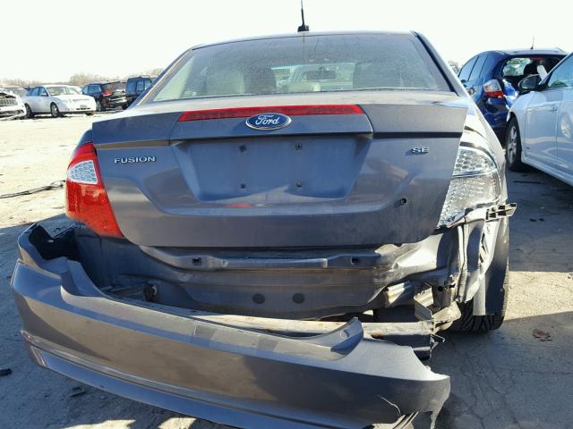 3FAHP0HA0CR248710 - 2012 FORD FUSION SE CHARCOAL photo 9