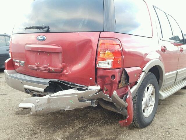 1FMFU18L04LB67932 - 2004 FORD EXPEDITION RED photo 9