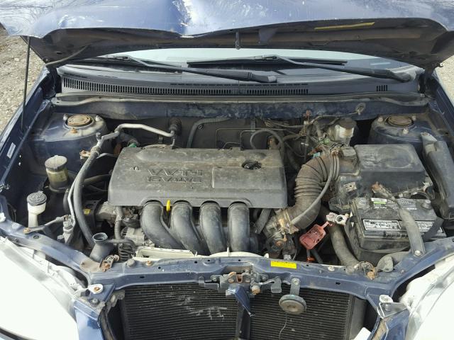 2T1BR32E64C168150 - 2004 TOYOTA COROLLA CE BLUE photo 7