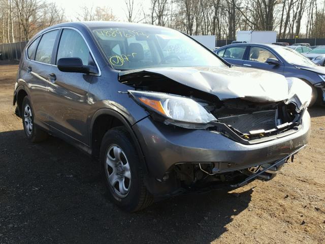 2HKRM4H38DH600615 - 2013 HONDA CR-V LX GRAY photo 1