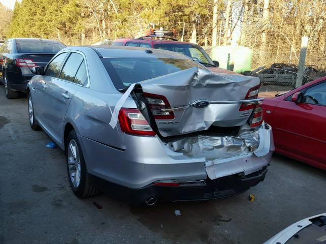 1FAHP2E85GG132011 - 2016 FORD TAURUS SEL SILVER photo 3