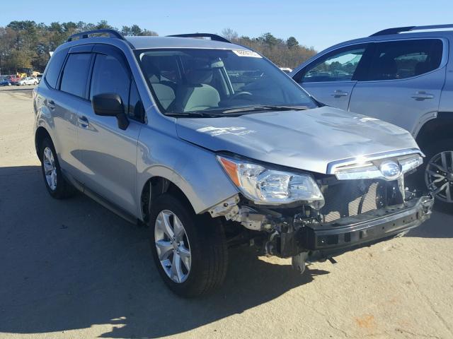 JF2SJABC2FH414864 - 2015 SUBARU FORESTER 2 SILVER photo 1