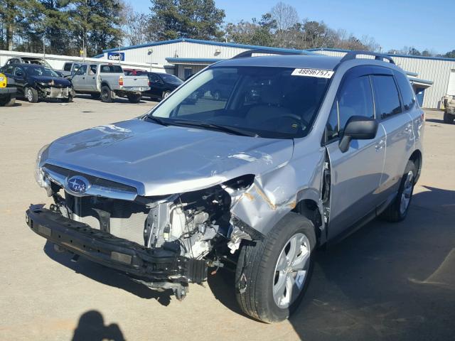 JF2SJABC2FH414864 - 2015 SUBARU FORESTER 2 SILVER photo 2