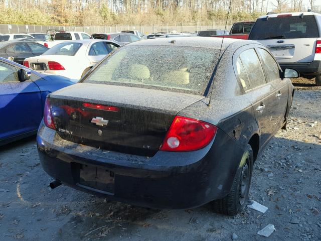 1G1AL58F287267427 - 2008 CHEVROLET COBALT LT BLACK photo 4