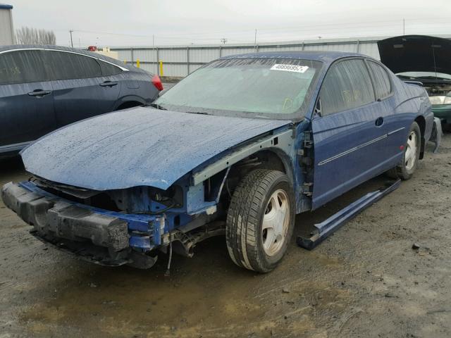 2G1WX12K549180753 - 2004 CHEVROLET MONTE CARL BLUE photo 2