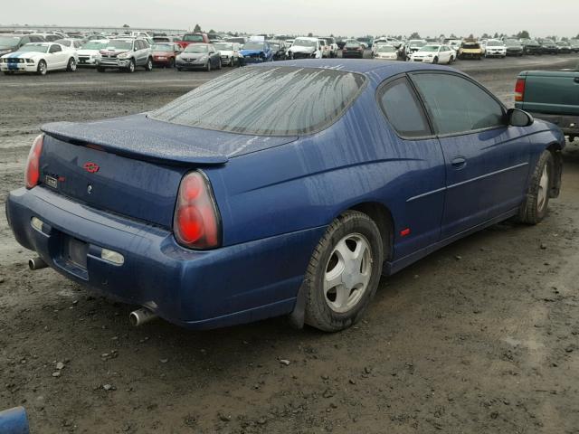 2G1WX12K549180753 - 2004 CHEVROLET MONTE CARL BLUE photo 4