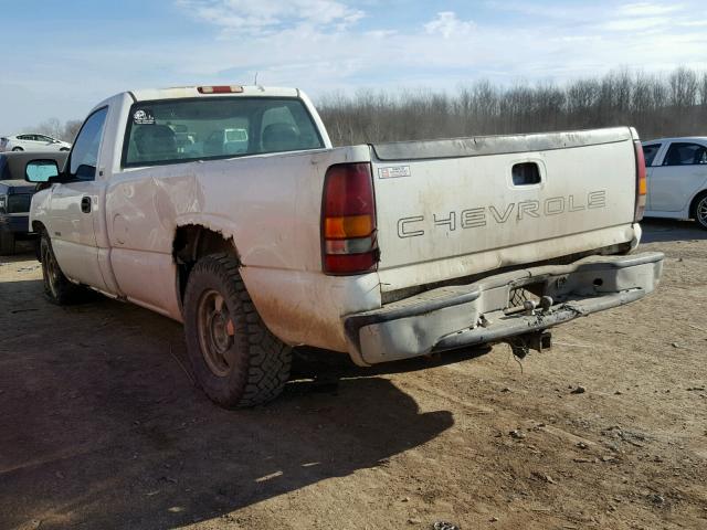 1GCEC14V31Z289977 - 2001 CHEVROLET SILVERADO WHITE photo 3